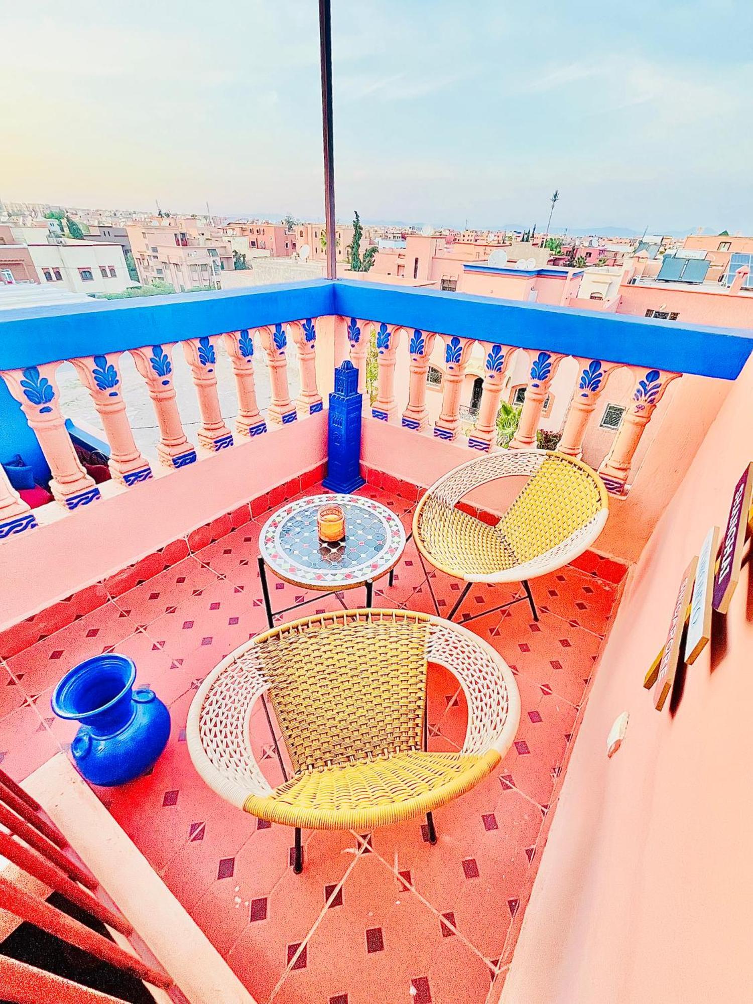 Joli Patio: Rooftop Retreat with Parking Marrakesh Exterior photo