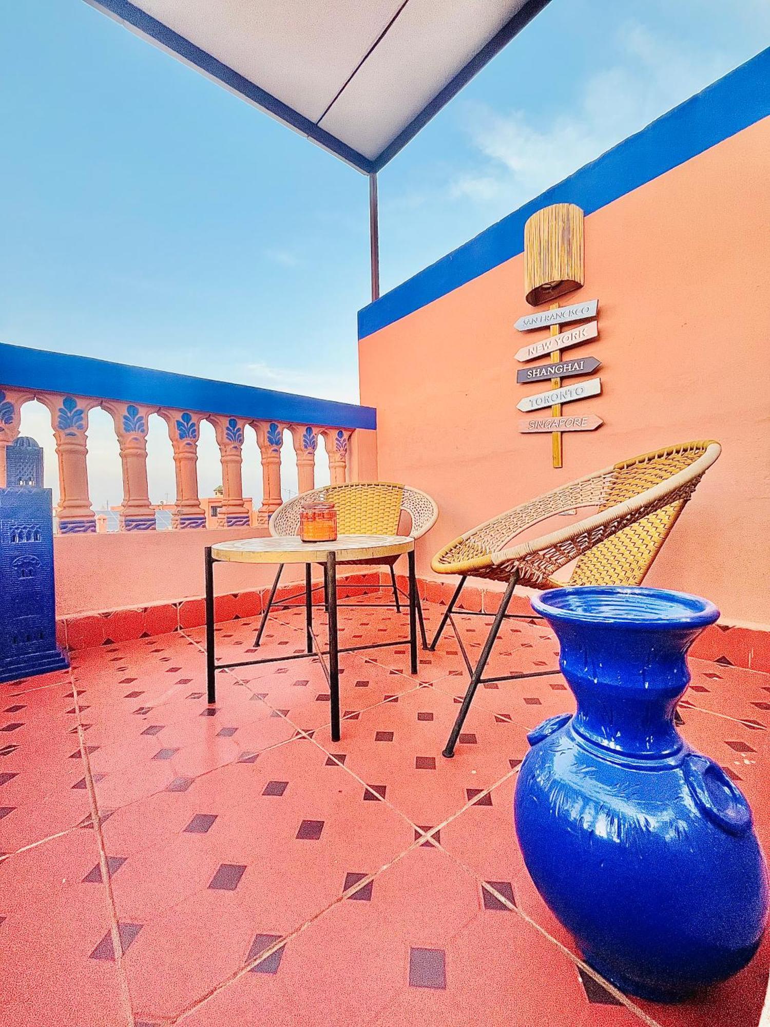 Joli Patio: Rooftop Retreat with Parking Marrakesh Exterior photo