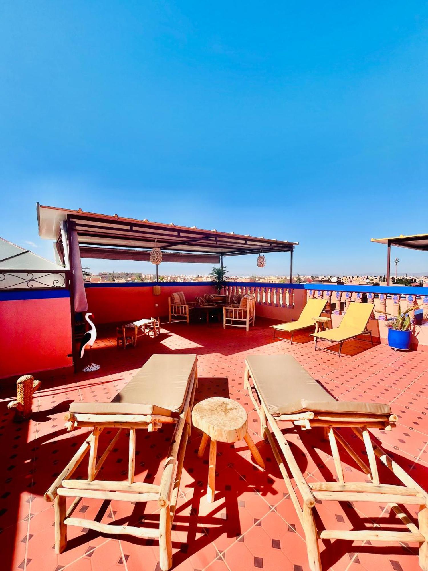 Joli Patio: Rooftop Retreat with Parking Marrakesh Exterior photo
